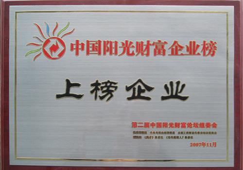 财富榜上榜企业